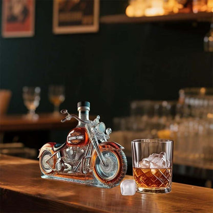 Innovative Motorcycle Glass Wine Bottle