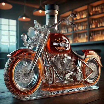 Innovative Motorcycle Glass Wine Bottle