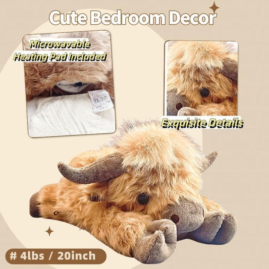 Soft Cartoon Highland Cow Cuddle Toy